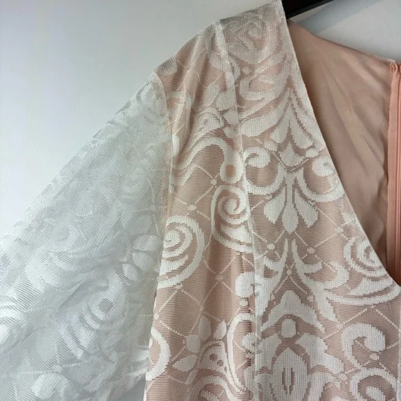 LASULA Lace Mini Dress Ruffle Hem Plus size 22 ASOS New With Tags UK26 - Picture 8 of 8